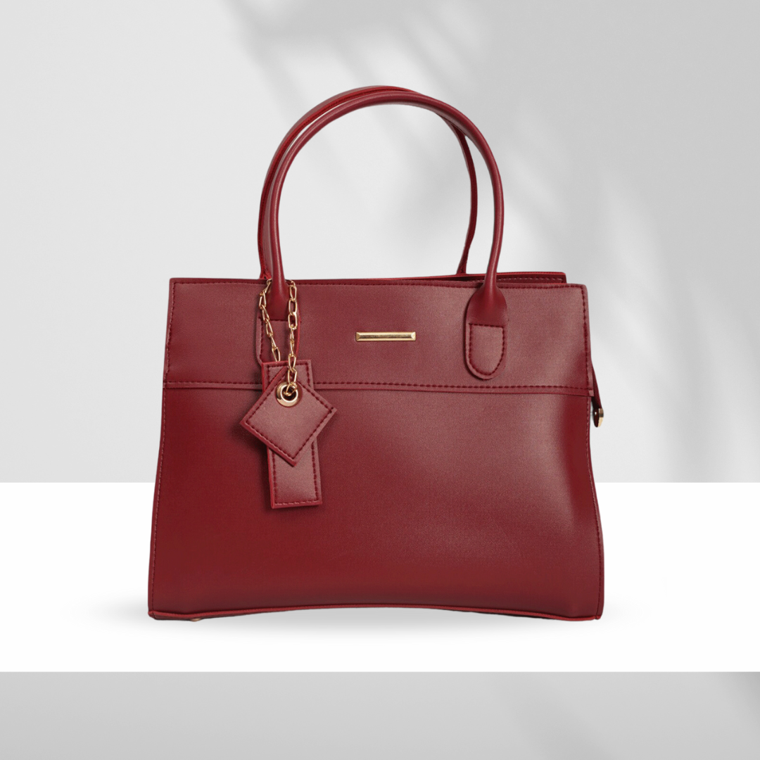 maroon tote bag for casual wear