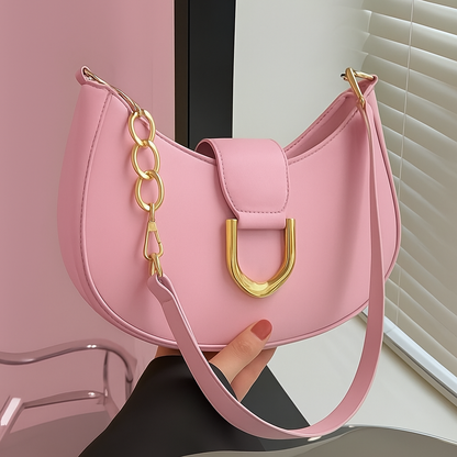 Designer style shoulder bag for women in black