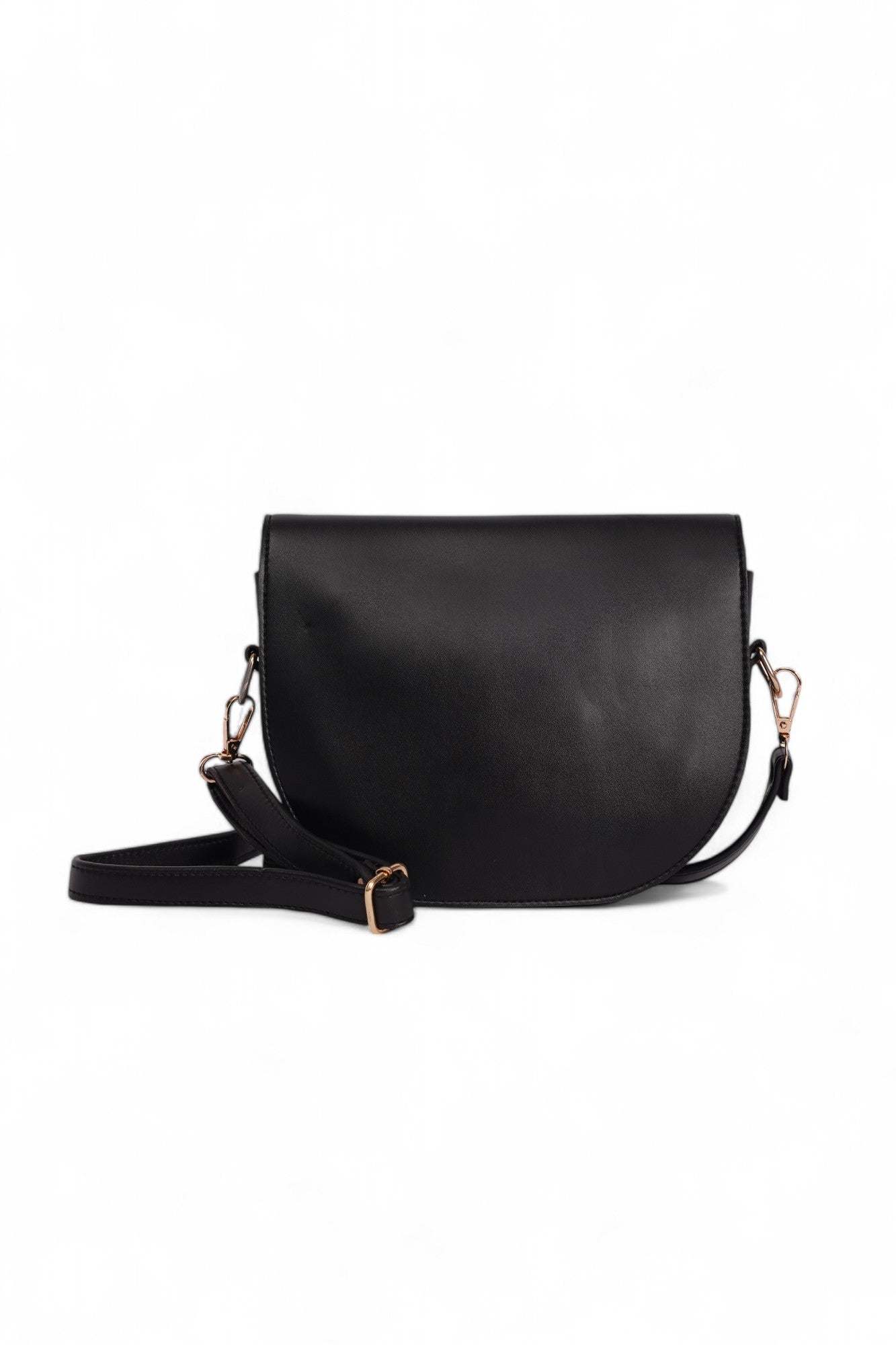 Modern black shoulder bag for women