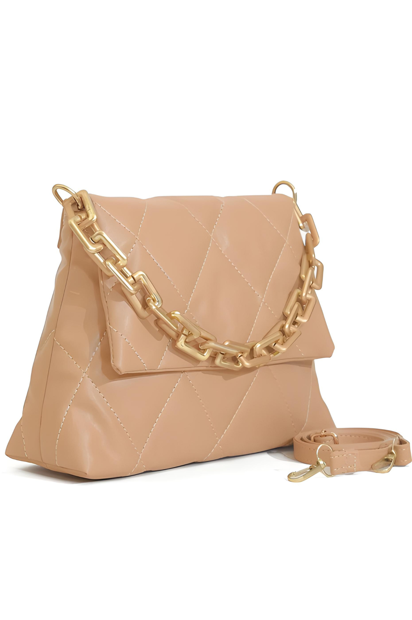 Fluffy Quilted Shoulder Bag – Stylish Purse