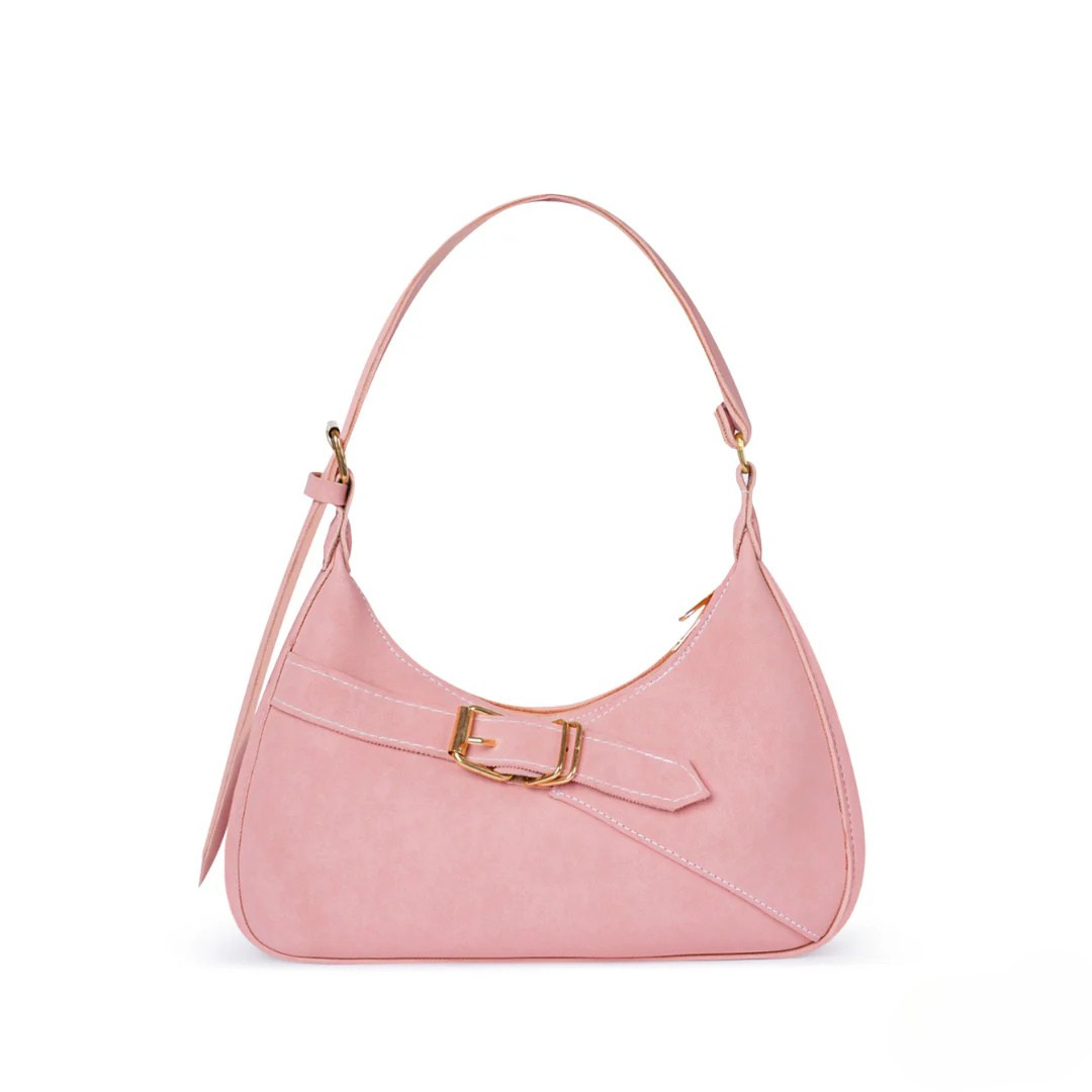Fashionable pink shoulder bag