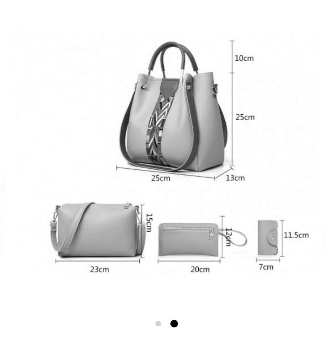 Capri 4 in 1 Pink Handbag Set