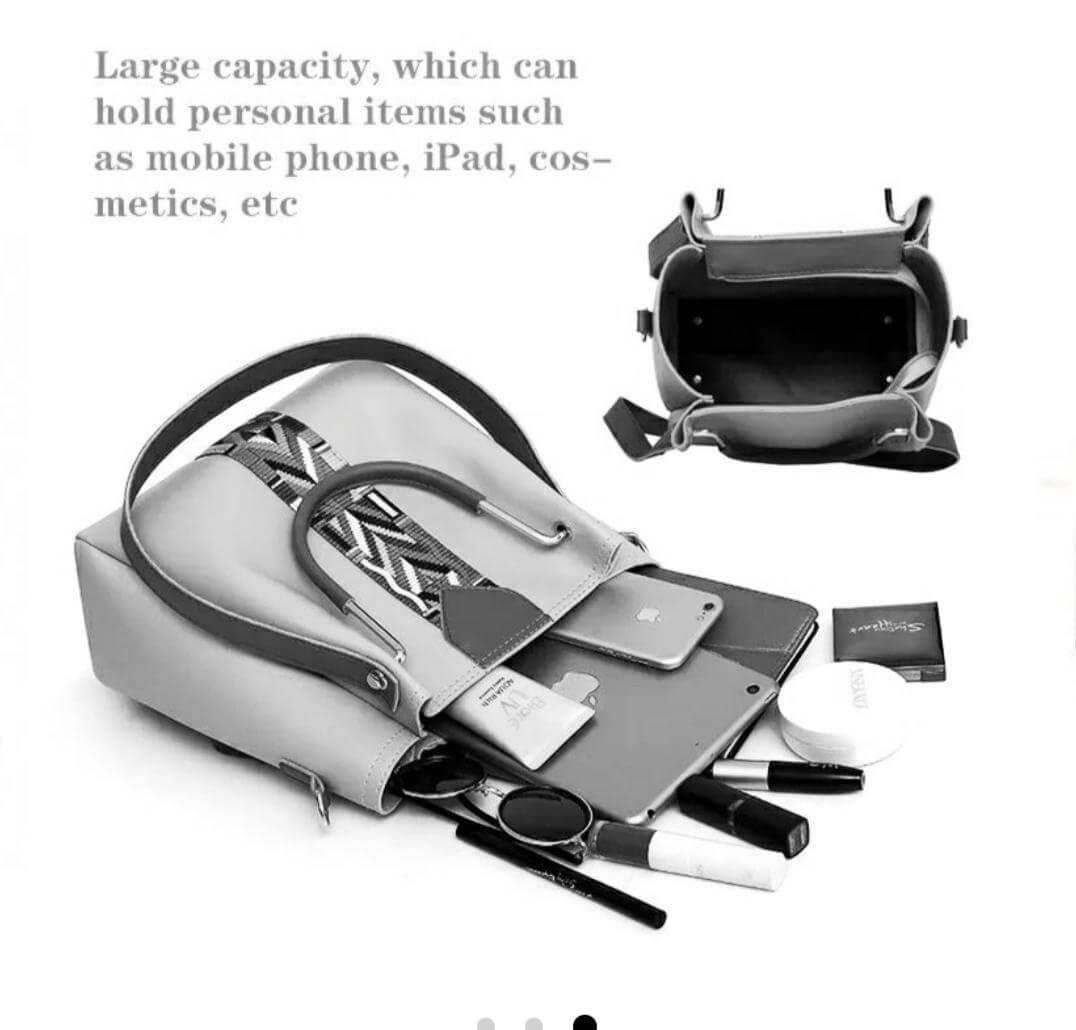Capri 4 in 1 Grey Handbag Set