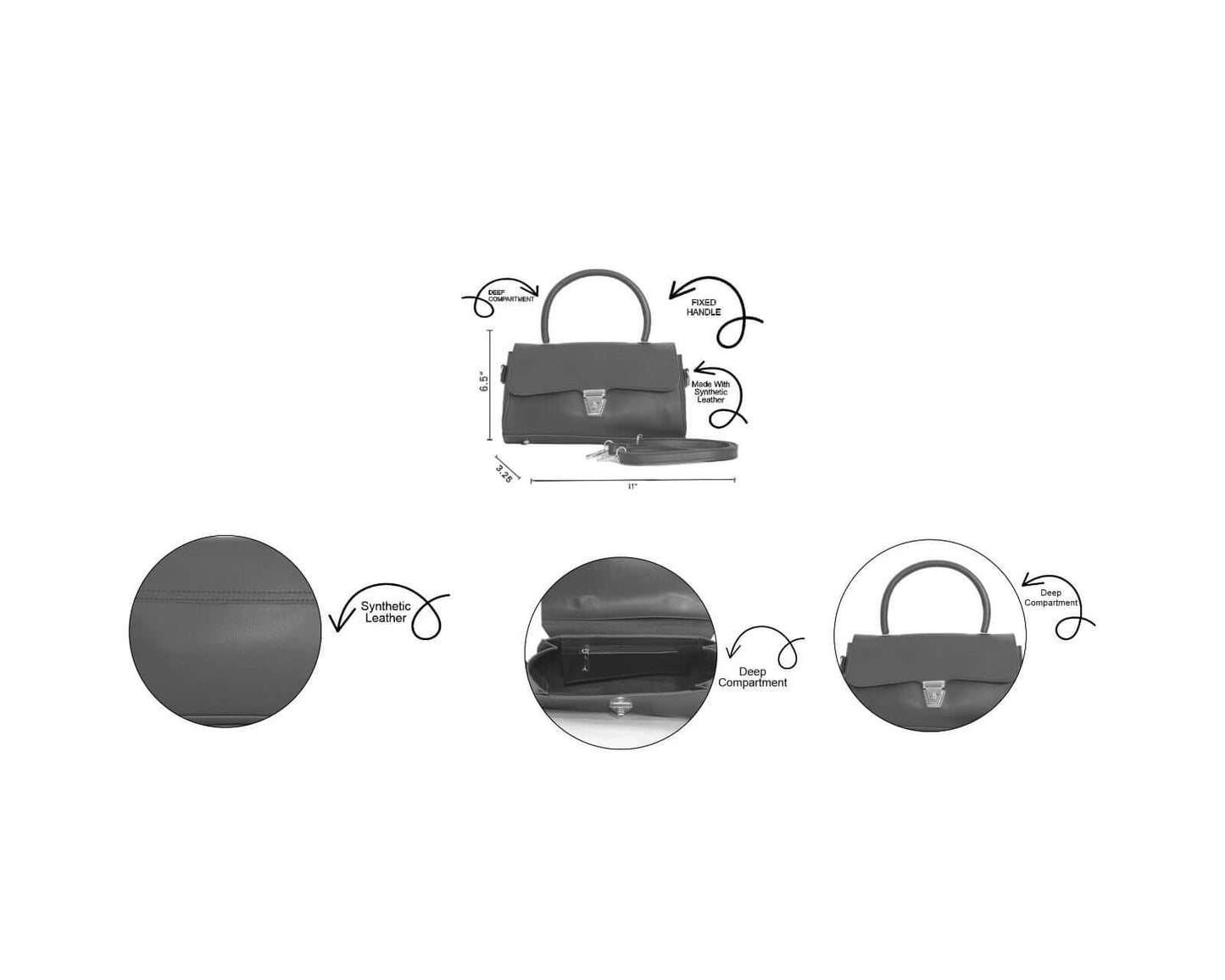 Florida Black Handbag