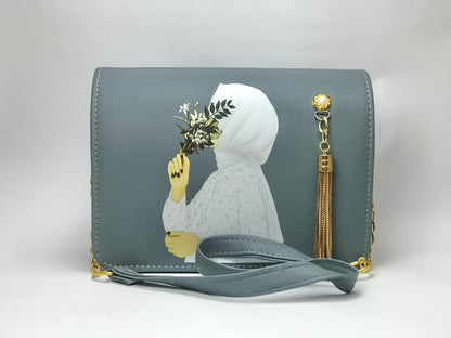 Bloom-inspired illustrated purse for daily use