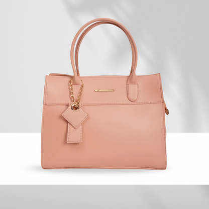 Elegant women’s peach tote bag