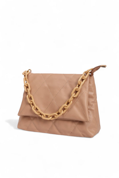 Fluffy Quilted Shoulder Bag – Stylish Purse