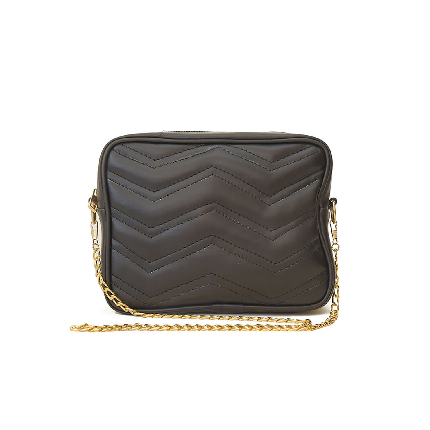 Black quilted shoulder bag