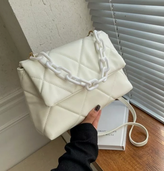Fluffy Quilted Shoulder Bag – Stylish Purse