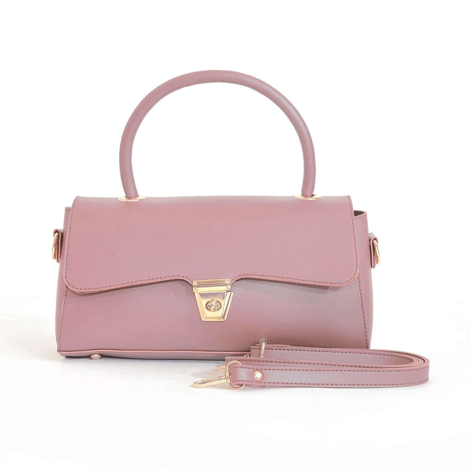 Florida pink handbag with top handle