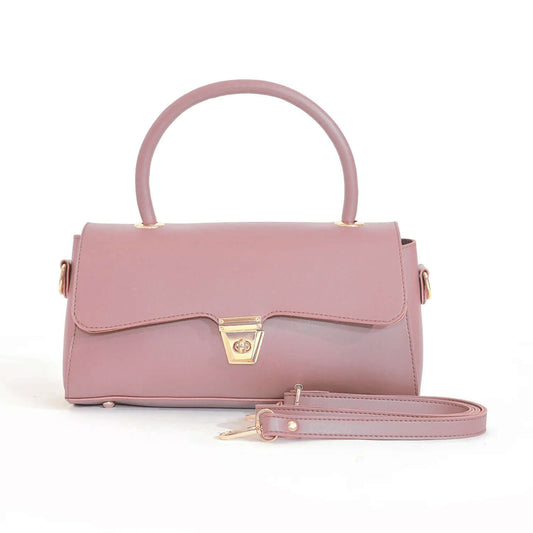 Florida pink handbag with top handle